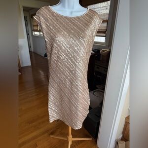 TART Sparkling Sequin dress in gold, small